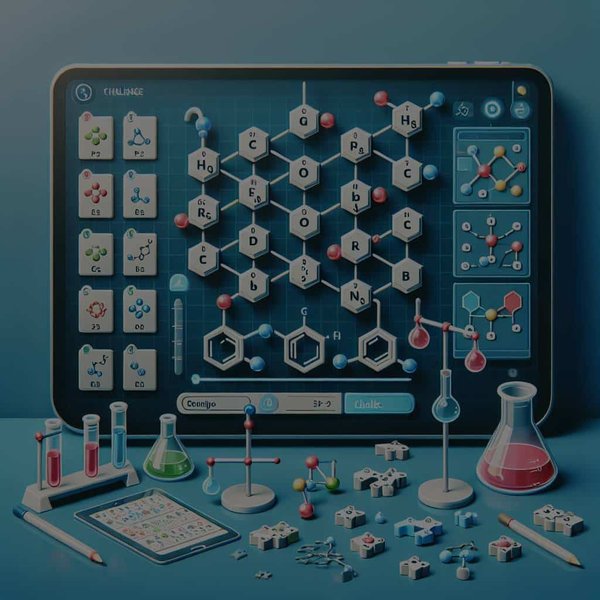 Quelles mécaniques de jeu pourraient permettre à un jeu d'énigmes basé sur la chimie de simuler des expériences et de résoudre des puzzles scientifiques ?
